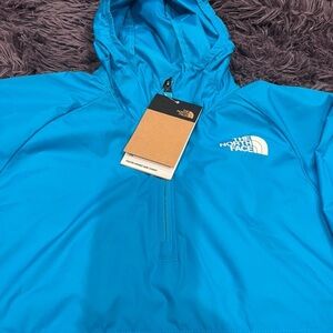 kids girls boys The North Face Blue quarter zip Pullover wind breaker Jacket